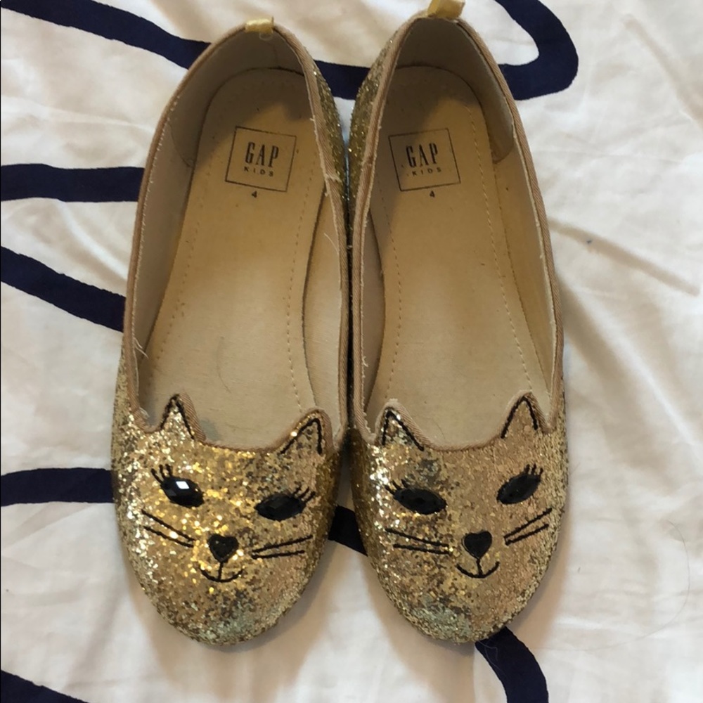 Gap glitter kitty flats